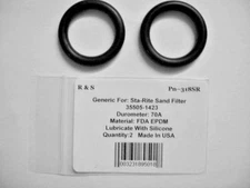 2 StaRite, Swimquip 35505-1423 O-Rings / Sand Filters / R&S 318SR /FDA EPDM Mat.