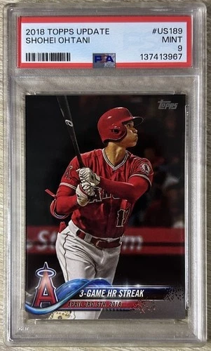 2018 Topps Update Shohei Ohtani Rookie #US189 PSA 9
