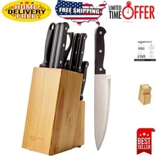 Essential 14-Piece Knife Collection with Sharpener for Every Home Chef