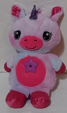 13" Star Belly Dream Lites Unicorn Night Light Plush Pink/White - Tested