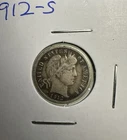 1912 S Barber Dime