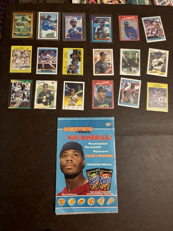 rare ken griffey jr. rookie/barry Bonds Cards