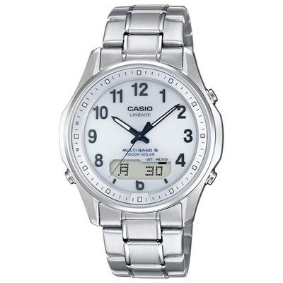 CASIO LINEAGE LCW-M100TSE-7AJF weißes Zifferblatt Solar Atom Radio Titan...