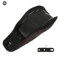 For Touring Models 2008-2023 Road King RED STITCH 2-Up Driver & Passenger Seat