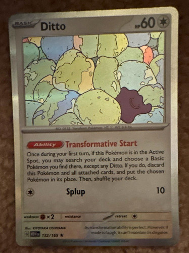 Ditto 132/165 Scarlet & Violet 151 EN 2023 Illustration Rare Holo Basic