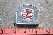 6 ft WALSCO TAPE MEASURE - 806W Milford Conn. Made in USA VINTAGE