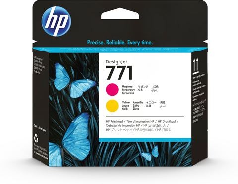 Tête d'impression HP 771 magenta/jaune aux buses haute précision anti-bandes