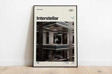 Interstellar Retro Minimalist Movie Poster - Vintage Wall Art Home Decor