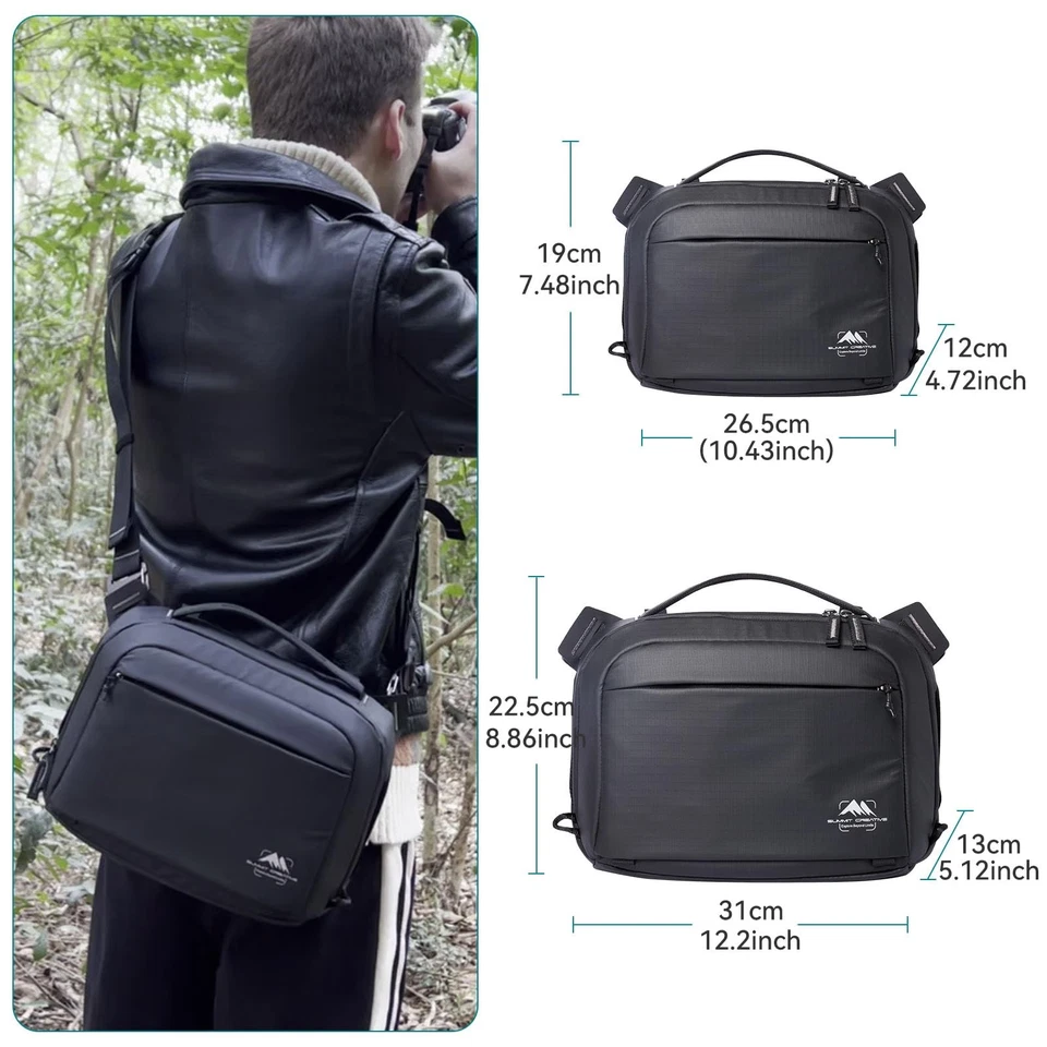 Tenzing Sling Camera Bag 4L,waterproof Crossbody Camera Shoulder Bag for Phot... - Image 3 of 4
