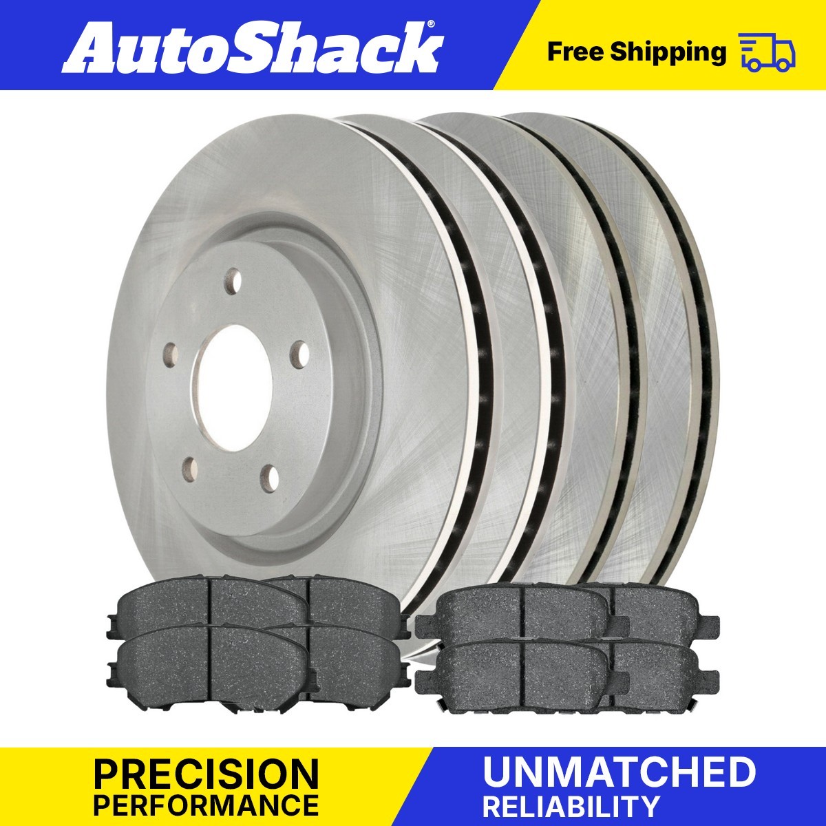 Front and Rear Brake Rotors and Pads Kit for 2014 Nissan Rogue Sport Qashqai