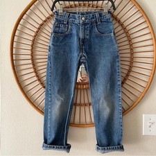 Levi  s 550 relaxed fit vintage jeans Sz 7 denim loose y2k cotton kids boy girl