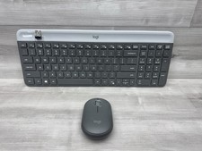 Logitech - MK470 Full-size Black Wireless Scissor Keyboard and Mouse Bundle