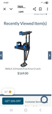 iWALK 3.0 Hands Free Crutch Pain Free Knee Crutch Alternative to Crutches.