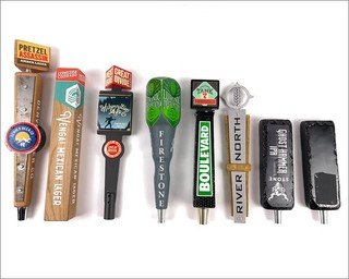 Lot of 8 Beer Taps Handle Knob Keg Bar Topper Brewing Top Kegerator Wood
