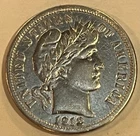 1912 Barber Dime. 90% Silver. Free Shipping!