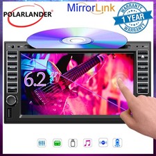 2 Din 6.5" Touch Screen Bluetooth USB/SD/AUX Stereo Remote control DVD/CD Player