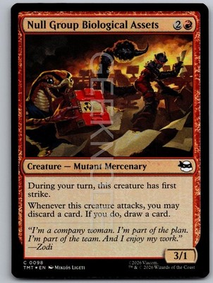Null Group Biological Assets 0098 TMNT Magic: The Gathering NM