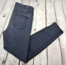 7 FOR ALL MANKIND Women's b(air) The High Waist Ankle Skinny Jeans SIZE 30 Gray