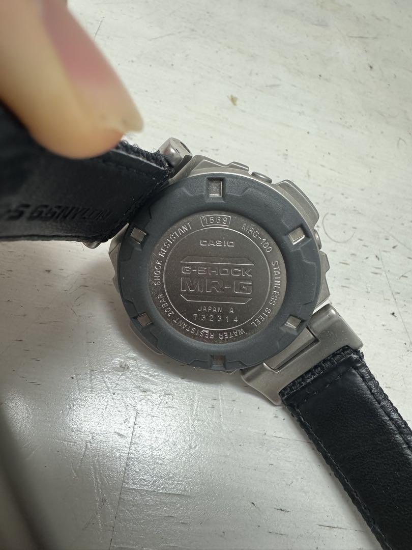 ① CASIO MRG-100 MR-G G-SHOCK クォーツ ステンレス CASIO G-SHOCK MRG-100 Silver Men's Watch Wristwatch Used | eBay