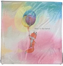 Baby's 1st Year Journal UNISEX Multicolored Fox Hardcover Ring-bound NEW Book