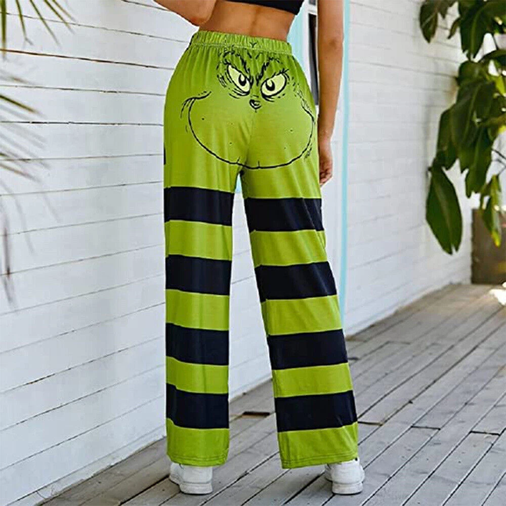 Striped baggy best sale trousers