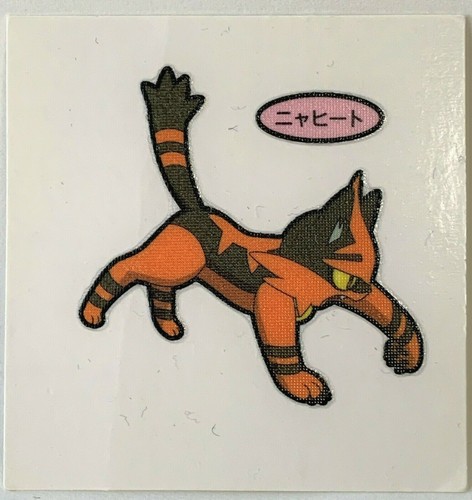 Torracat No 726 Pokemon Sticker Anime Genuine Vintage Japanese Nintendo F S Ebay