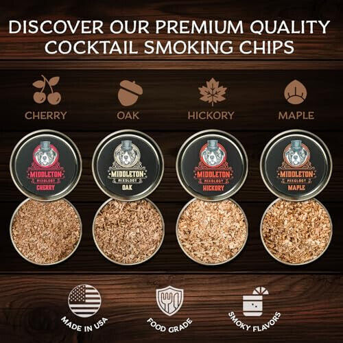 SmokeTop Cocktail Smoker Kit with 4 Flavors Wood Chips - Cocktail Smoker Kit & C - Picture 4 of 9