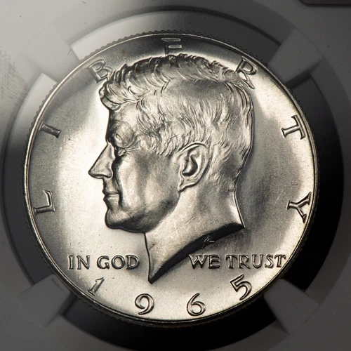 1965 SMS 50c Kennedy Silver Half Dollar - NGC MS 67 - Looks Cameo - SKU-X4306