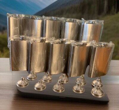 10 Pack 8oz Liquor Pocket Hip Flask Stainless Steel Whiskey Screw Cap Flagon