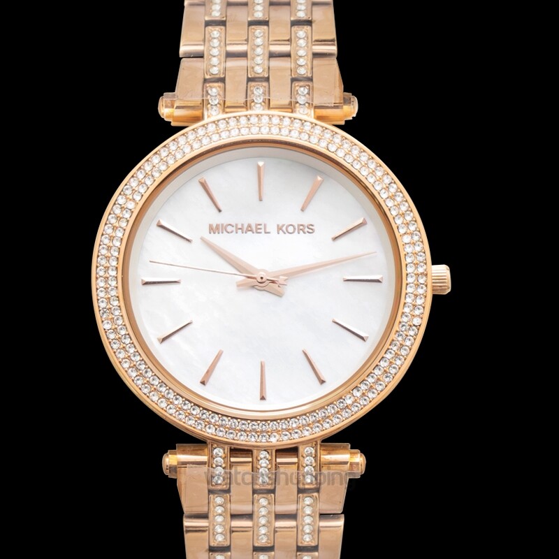 Michael Kors Darci Glitz Rose Gold-Tone 