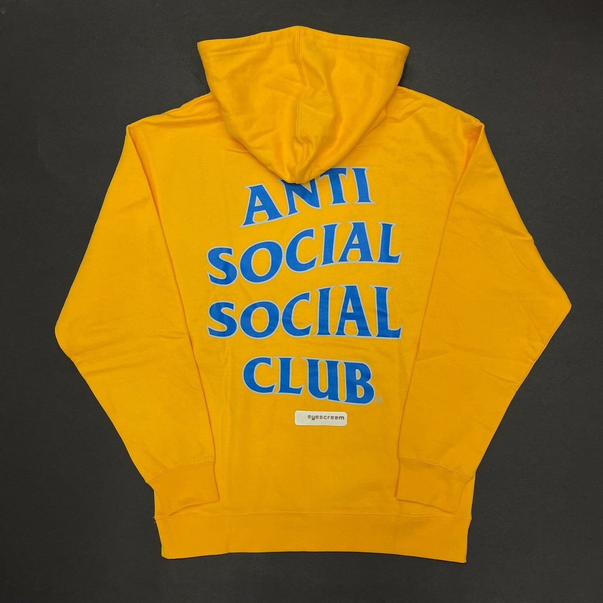NEW FW21 Anti social social Club Brush Gold Hoodie S 100% Auth