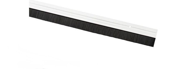 BüRstendichtung 1M TüRbodendichtung Aluminium Weiß Selbstklebende TüRdichtung-image