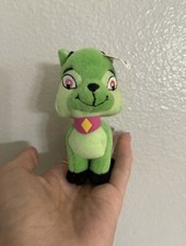 Neopets Green Ixi Goat McDonald's Mini Promo Plush Stuffed Toy 4" with Star Tag