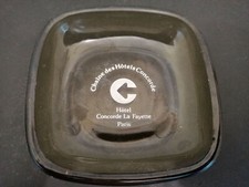 Vide poche collection Chaîne des hotels Concorde en verre marron Vintage