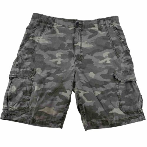 Lee Extreme Motion Camo Cargo Shorts Mens 36 Performance Series Cotton Stretch - Afbeelding 1 van 16