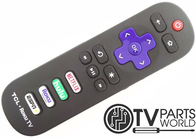 TCL 50S425 Genuine Original OEM LED Roku TV Remote Control RRC280SK 