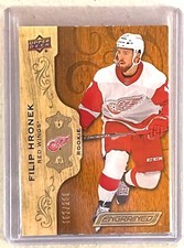 2018-19 UPPER DECK ENGRAINED FILIP HRONEK /299 ROOKIE DETROIT RED WINGS RC