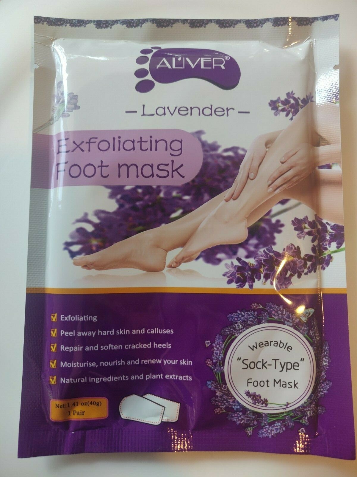 aliver exfoliating foot mask eBay