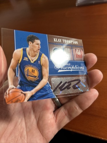 2012-13 Panini Elite Rookie Inscriptions #80 Klay Thompson Warriors RC AUTO - Picture 4 of 5