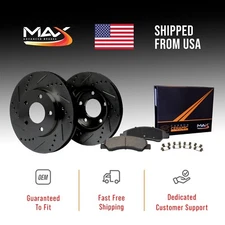 Front Drilled Slotted Rotors + Pads for 2009 2010 2011 2012 Ford Escape