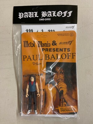 Super7 ReAction Paul Baloff Figure MOC Exodus Singer Metal Mania