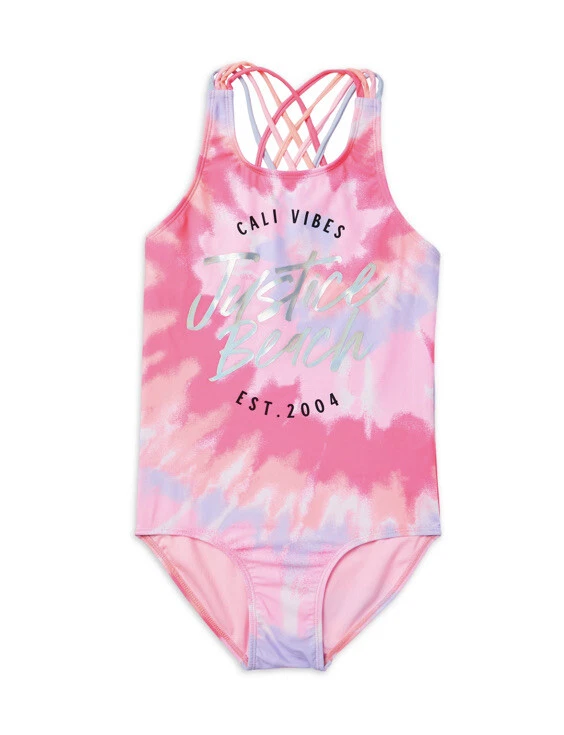 Pink reptile hotsell tie waist swimsuit