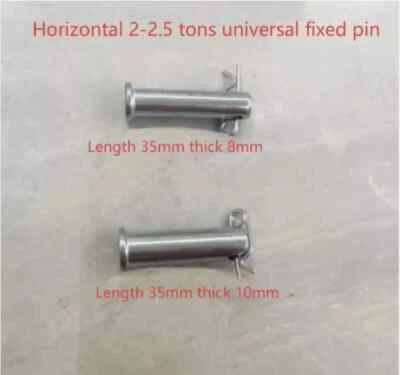2 piezas pasador fijo universal para accesorios de conector horizontal 2-2,5 toneladas Foto 1 de 2