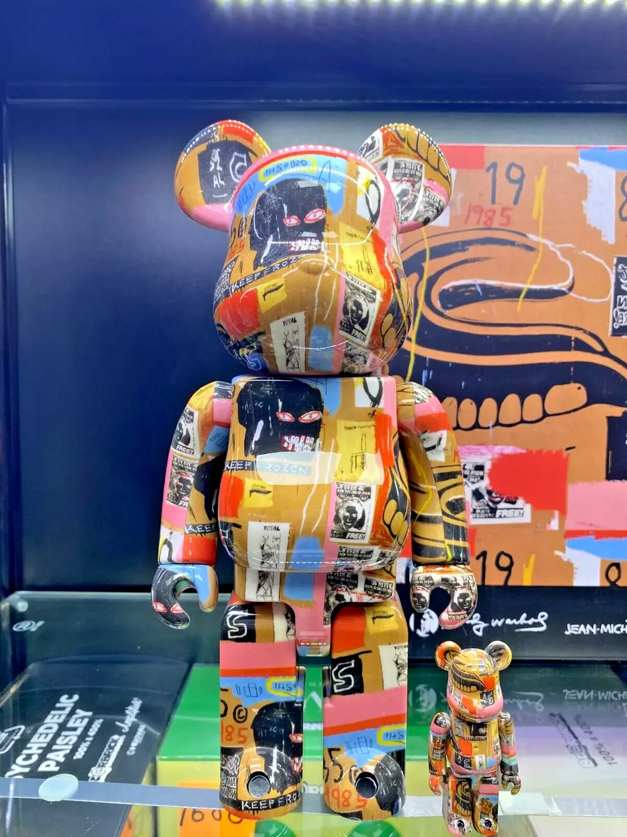 MEDICOM TOY BEARBRICK Andy Warhol × JEAN-MICHEL BASQUIAT #2 100