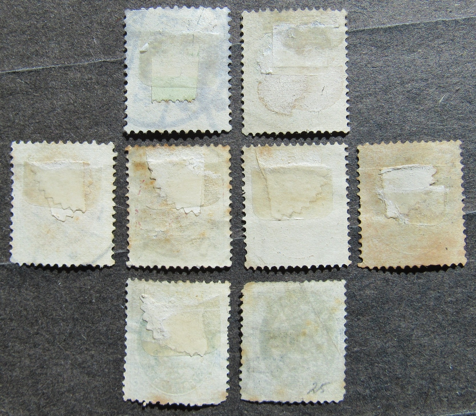 Denmark, 1875, short set, definitives, 8pcs, used, Mi 2231IYA CV