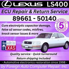 89661-50140 LS400 Lexus ECU / ECM Repair - Quick Turnaround - 5 year warranty