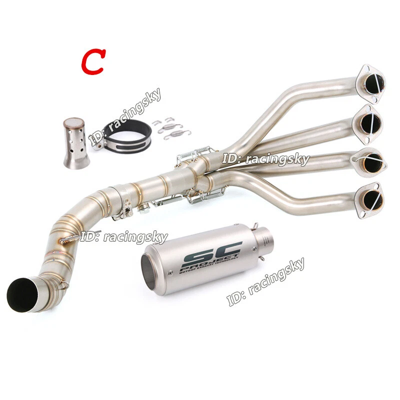 Tubo silenciador cabezal escape completo para Kawasaki Z1000 Ninja 1000 2010-2024 Z100SX Foto 4 de 4