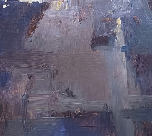Urban Sunset Street 5"x7" Print on Matte Paper | Atmospheric Cityscape Painting - Picture 15 of 18
