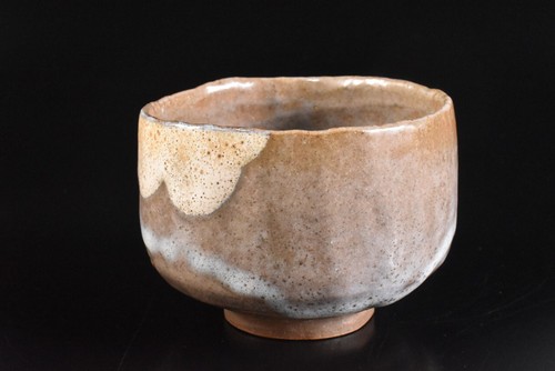 T8199: Japanese Old Mino-ware glay glaze TEA BOWL Green tea tool Tea Ceremony - Picture 4 of 8