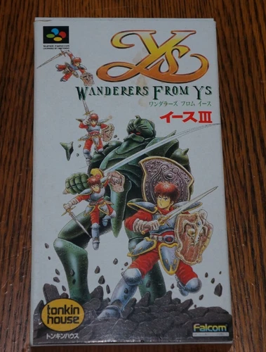 YS III 3 Wanderers From Ys - Super Famicom - Box & Manual - US Seller